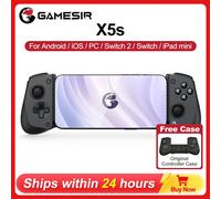 GameSir X5s Mando de Juego Móvil Edición Zenless Zone Zero para Android iOS iPad Mini y Teléfonos, Controlador para Switch 2/1 con Palancas de Efecto Hall ZZZ Phantom Black