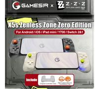 GameSir X5s Mando de Juego Móvil Edición Zenless Zone Zero para Android iOS iPad Mini y Teléfonos, Controlador para Switch 2/1 con Palancas de Efecto Hall ZZZ Phantom Black