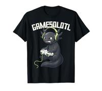 Gamesolotl Axolotl Gamer Videojuegos Divertido Gaming Kawaii Camiseta