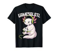 Gamesolotl Axolotl Gamer Videojuegos Divertido Gaming Kawaii Camiseta