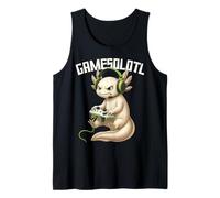 Gamesolotl Axolotl Gamer Videojuegos Divertido Gaming Kawaii Camiseta sin Mangas