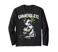 Gamesolotl Axolotl Gamer Videojuegos Divertido Gaming Kawaii Manga Larga