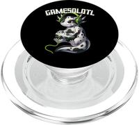 Gamesolotl Axolotl Gamer Videojuegos Divertido Gaming Kawaii PopSockets PopGrip para MagSafe