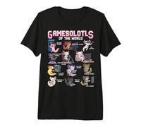 Gamesolotls of The World Gamer Types Colección Axolotl Camiseta Premium
