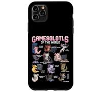 Gamesolotls of The World Gamer Types Colección Axolotl Carcasa para iPhone 11 Pro MAX