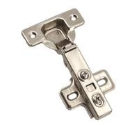 GAMET bisagra para mueble de 35 mm ZP01, superpuesta, con cierre suave, con función de clip y guía para tornillos para madera