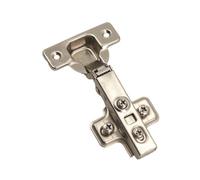 GAMET bisagra para mueble de 35 mm ZP01, superpuesta, con función de clip y base con tornillos euro