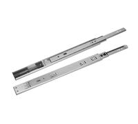 GAMET guía de bolas para cajón Titan S PK09 con cierre suave de 250 mm x 45 mm, extracción total, carga 35 kg, resistente a 80 000 ciclos, 1 par