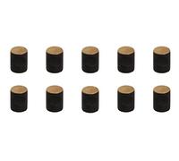 gamet ®, Pomo - GD12, fabricado en madera FSC®, Ø 23 mm, color negro y roble. El toque moderno para tus muebles. Pack de 10 unidades.