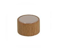 gamet pomo GD17, fabricado en madera con resina, color roble y marrón claro, 1 unidad. El toque moderno para tus muebles.