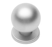 gamet pomo GN33, diametro 22 mm, cromo mate, pack de 10 unidades, tiradores y pomos para cocina, baño o cualquier armario