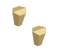 gamet ®, Pomo GN56, fabricado en zamak, acabado dorado, forma hexagonal, pack de 2 unidades. El toque moderno para tus muebles.