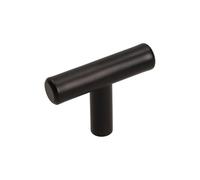 gamet ®, Pomo GS29, fabricado en acero, color negro mate, 1 unidad. El toque moderno para tus muebles.