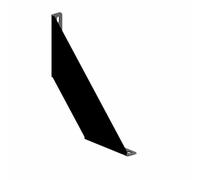 gamet Soporte para la estantería MP09, de Acero, Estilo Industrial DIY, 10x10x2,2 cm, Pack de 2 Unidades, Color Negro.