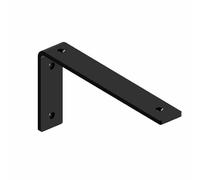 gamet Soporte para la estantería MP13 - de Acero - Estilo Industrial DIY. 20x10x3 cm, Color Negro, 1 Unidad