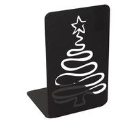 GAMET® - Sujeta Libros de Metal - ÁRBOL DE Navidad - 1 Pieza. Sujetalibros, Soporte para organizar Libros, revistas. Ideal para estantería o Escritorio.