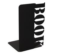 GAMET sujeta Libros de Metal, Modelo Book, 1 Pieza, Color Negro. Sujetalibros, Soporte para organizar Libros, revistas. Ideal para estantería o Escritorio.