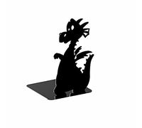 GAMET sujeta Libros de Metal, Modelo dragón,1 Pieza. Sujetalibros, Soporte para organizar Libros, revistas. Ideal para estantería o Escritorio.