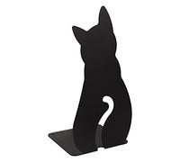 GAMET sujeta Libros de Metal, Modelo Gato,1 Pieza. Sujetalibros, Soporte para organizar Libros, revistas. Ideal para estantería o Escritorio.