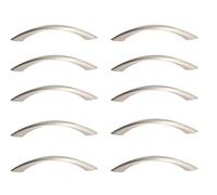 gamet® Tirador DECOR01, CC 96, níquel mate, pack 10 unidades. Tiradores para cocina, baño o cualquier armario.