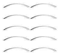 gamet Tirador DECOR02, CC 128, Cromo mate, pack de 10 unidades/Tiradores para cocina, baño o cualquier armario.