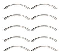 gamet Tirador DECOR03, CC 96, Cromo mate, pack de 10 unidades/Tiradores para cocina, baño o cualquier armario.