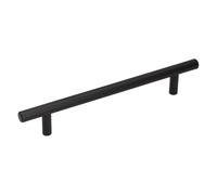 gamet ® Tirador RE29, CC 160 mm, fabricado en acero, acabado negro mate, 1 unidad. Tiradores perfectos para cualquier armario y cajón.