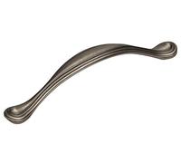 gamet Tirador Risa - UR50, CC 128, Plata mate/vieja, 1 unidad/El toce vintage para tus muebles.