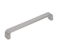 gamet ® Tirador UA120, CC 160, fabricado en aluminio, acabado cromo brillo, 1 unidad. Tiradores para cocina, baño o cualquier armario.