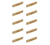 gamet ® Tirador UD32, CC 96 mm, madera, color roble. Tiradores perfectos para cualquier armario y cajón. Pack de 10 unidades.