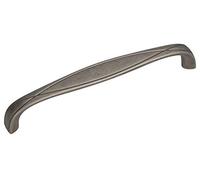 gamet ® Tirador UR43, colección Serpente, CC 128 mm, acabado plata mate, 1 unidad. El toque vintage para tus muebles.