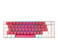 GAMIAC Teclado Mecânico TKL RGB69G SF Kailh Red Branco/Rosa (PT)