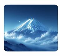 Gaming Alfombrilla de Ratón para Bordes Cosidos, Azul Alfombrilla Ratón Pequeña 200x180mm con Base de Goma Natural Antideslizante para Jugadores/Escritorio/Oficina/Hogar Regalo, MontañA C-6658