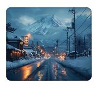 Gaming Alfombrilla de Ratón para Bordes Cosidos, Gris Alfombrilla Ratón Pequeña 270x220mm con Base de Goma Natural Antideslizante para Jugadores/Escritorio/Oficina/Hogar Regalo, MontañA 8-3282