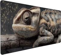Gaming Alfombrilla Ratón 1000x500x3mm, Animal Mousepad XXL Lagarto Gaming Protector Alfombrilla, Impermeable Antideslizante Mouse Pad, Mejora la Precisión y la Velocidad, Gamer Desk Accesorios F-HP44