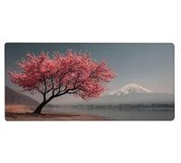 Gaming Alfombrilla Ratón 600x300x3mm MousePad XXL Monte Fuji, Alfombrilla Gaming Lago, Impermeable Antideslizante MousePad, Mejora la Precisión y la Velocidad, Gamer Tapete Rato PC Accesorios 6-5P40