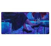 Gaming Alfombrilla Ratón 900x400x3mm MousePad XXL Mujer, Alfombrilla Gaming Vino, Impermeable Antideslizante MousePad, Mejora la Precisión y la Velocidad, Gamer Tapete Rato PC Accesorios Gifts G-HP20