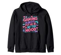 Gaming Always Put Me In A Better Mood Gamer Hobby - Sudadera con Capucha