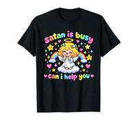 Gaming Angel - Fe Cristiana contra Satanás: Satanás Está Camiseta gráfica económica