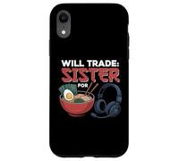 Gaming cambiará a su Hermana por un Jugador Divertido de Juegos y Ramen Carcasa para iPhone XR