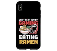 Gaming Can't Hear You I'm Gaming and Ramen Funny Gamer Carcasa para iPhone XS MAX