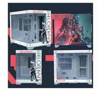 Gaming Case,Mid-Tower PC Gaming Case M-ATX/ITX - Front I/O USB 3.0 Port - Tempered Glass Panel - Support Water Cooling and Air Cooling