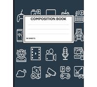 Gaming Composition Notebook: Wide Ruled Lined for Children, Boys and Girls or Adults | 100 pages | 7.5 x 9.25 inches