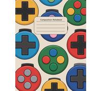 Gaming Controller Aesthetic Game Notebook: 120 Pages Composition Book, with Cartoon Cover Design, perfect for Drawing, School Notes, Journaling, ... with Cartoon Cover Design, perfect for Dra