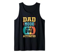 Gaming Dad Mode Activado Funny Daddy Jokes Día del Padre Amor Camiseta sin Mangas