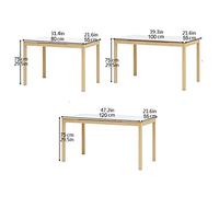 Gaming Desk Modern Simple Style PC Laptop Desk Home Office Compact Study Writing Table with Storage Drawer Stable PC Workstation 3 Colors Office Desk (Color : White Table Length : 1 Meter) (Natural