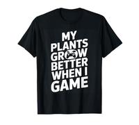 Gaming Helps My Plants Grow Pixel Style Camiseta