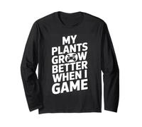 Gaming Helps My Plants Grow Pixel Style Manga Larga