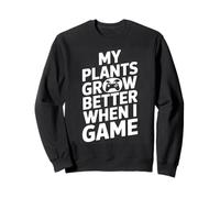 Gaming Helps My Plants Grow Pixel Style Sudadera
