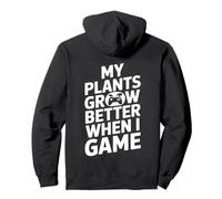 Gaming Helps My Plants Grow Pixel Style Sudadera con Capucha